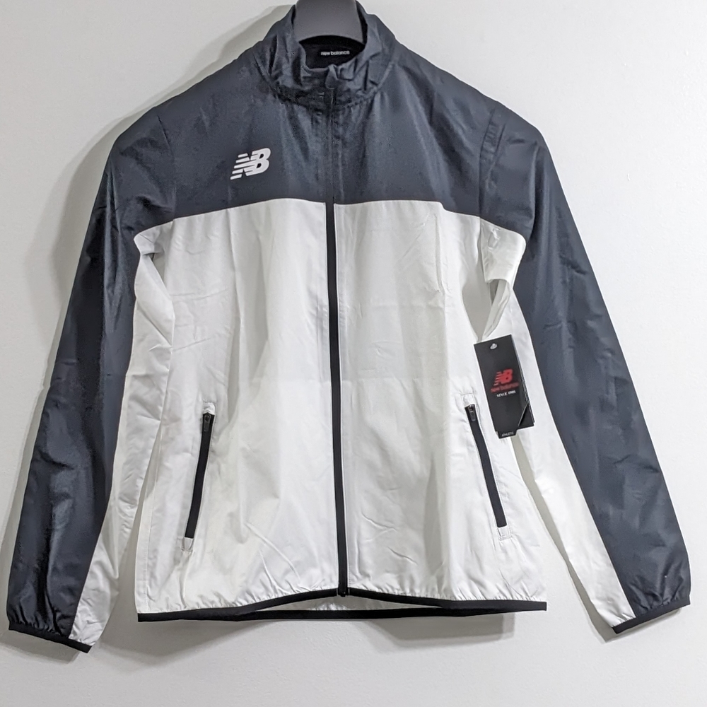 New Balance Women's Black And White Athletics Jacket, Size Small, New With Tag